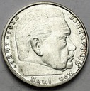 Niemcy 2 marki 1939 Hindenburg SREBRO ŁADNA