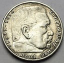 Niemcy 5 Marek, Mark 1937 Hindenburg SREBRO