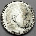 Niemcy 2 marki 1939 Hindenburg ŁADNA SREBRO