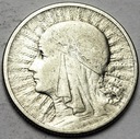 2 złote 1933 Głowa kobiety, babka, Polonia SREBRO