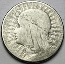 10 zł złotych 1932 Głowa kobiety, babka, Polonia