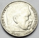 Niemcy 2 marki Niemcy 1937 Hindenburg SREBRO