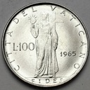 Watykan 100 Lirów 1965 Paweł VI