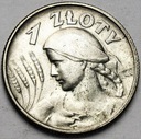 1 zł złoty 1925 Kobieta i kłosy, żniwiarka, PIĘKNA