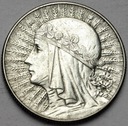 5 zł złotych 1934 Głowa kobiety, Polonia, ŁADNA