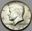 USA 1/2 dolara, Half Dollar Kennedy 1967