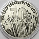 10 zł złotych 2010 Katyń 70 rocznica zbrodni