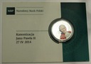 10 zł 2014 Kanonizacja Jana Pawła II TAMPONDRUK