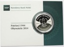 20 zł złotych 2014 Patrioci 1944 Obywatele