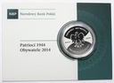 20 zł złotych 2014 Patrioci 1944 Obywatele