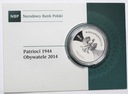 20 zł złotych 2014 Patrioci 1944 Obywatele