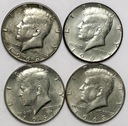 LOT USA 4 x 1/2 Dolara Kennedy INWESTYCJA