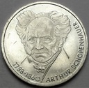 Niemcy 10 Marek SREBRO 1988 D Arthur Schopenhauer