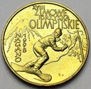2 zł złote 1998 Nagano Zimowe Igrzyska Olimpijskie