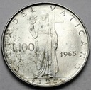 Watykan 100 Lirów 1965 Paweł VI