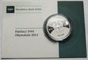 20 zł złotych 2014 Patrioci 1944 Obywatele