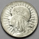5 zł złotych 1933 Głowa kobiety, Polonia, babka