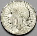 5 złotych 1933 Głowa kobiety, Polonia, babka
