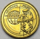 2 zł, złote 1999 Wstąpienie Polski do NATO