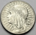 10 zł złotych 1932 Głowa kobiety, babka, Polonia