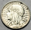 2 zł złote 1933 Głowa kobiety, babka, Polonia