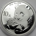 Chiny 1 oz uncja srebra 10 juanów Panda Pandy 2019