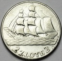 2 zł złote 1936 Żaglowiec Żaglówka Statek ŁADNY