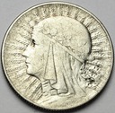 5 zł złotych 1933 Głowa kobiety, Polonia, babka