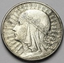 10 zł złotych 1932 Głowa kobiety, babka, Polonia
