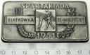 Medal Spartakiada 1951 Siatkówka II Miejsce