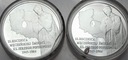 LOT 2 x 10 zł 2009 Popiełuszko INWESTYCJA SREBRO