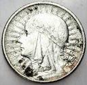 2 zł złote 1932 Głowa kobiety, babka, Polonia Ag