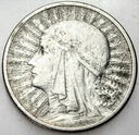 2 zł złote 1933 Głowa kobiety, babka, Polonia Ag
