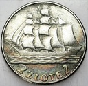 2 zł złote 1936 Żaglowiec Żaglówka Statek SREBRO