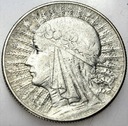 5 złotych 1934 Głowa kobiety, Polonia, babka