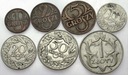 LOT 7 x 1 2 5 10 20 50 Groszy 1 Zł, 1923 1929 1939