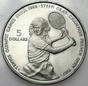 Niue Island 5 Dolarów 1987 Steffi Graf