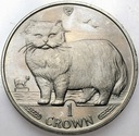 Wyspa Man 1 Crown Korona 1989 Kot