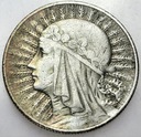 5 zł złotych 1934 Głowa kobiety, babka, Polonia