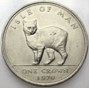 Wyspa Man 1 Crown Korona 1970 Kot