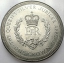 Wyspa Man 1 Crown Korona 1977 Srebrny Jubileusz