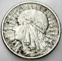 2 zł złote 1932 Głowa kobiety, Polonia SREBRO
