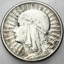 2 zł złote 1934 Głowa kobiety, Polonia SREBRO