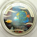 Palau 1 Dolar 2001 Marine Life Protection Ryby