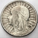 2 zł złote 1932 Głowa kobiety babka Polonia SREBRO