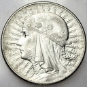 5 zł złotych 1933 Głowa kobiety, Polonia, babka