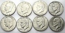 LOT 8 x 1 dolar One Dollar Eisenhower INWESTYCJA