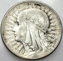 5 zł złotych 1933 Głowa kobiety, Polonia, babka