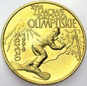 2 zł złote 1998 Nagano Zimowe Igrzyska Olimpijskie