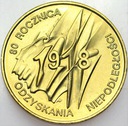 2 zł, złote 1998 Niepodległość